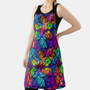 Tablier Motif arc-en-ciel vibré