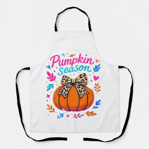 Tablier Motif Arc Léopard Saison Citrouille � Joli Esthéti