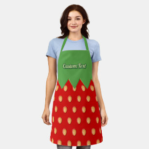 Tablier Motif Arrière - plan fraise