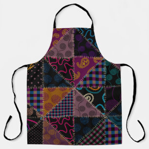 Tablier Motif arrière - plan sans couture. Motif de patchw