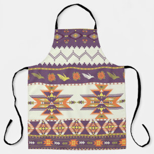 Tablier Motif aztèque incolore