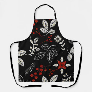 Tablier Motif botanique élégant