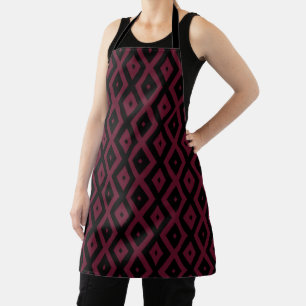 Tablier Motif bourguignon et diamant noir