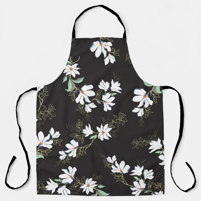 Tablier Motif brillant Magnolia (Recto)