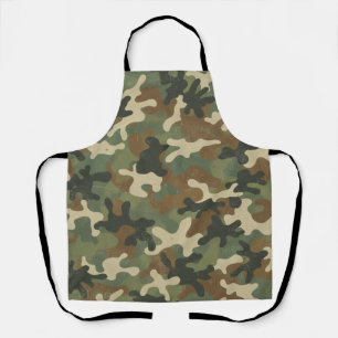 Tablier Motif camouflage militaire rustique