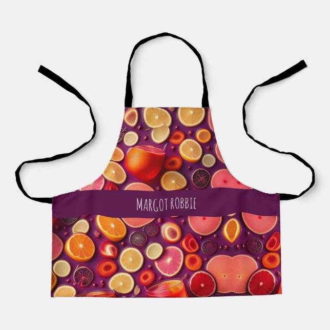 Tablier Motif Campari Soda Orange (Recto)