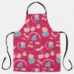 Tablier motif cerise