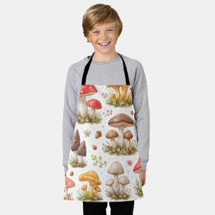 Tablier Motif Champignon Fantaisiste – Botanique Vintage