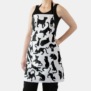 Tablier Motif Chat Noir