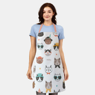 Tablier motif chats