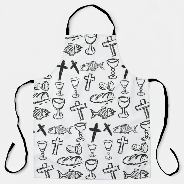 Tablier Motif chrétien (Recto)