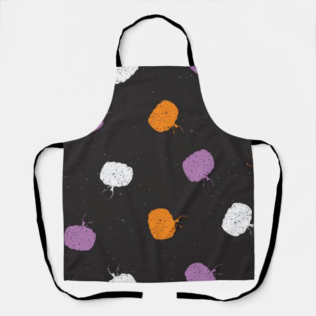 Tablier motif citrouille (Recto)