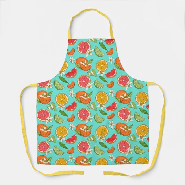 Tablier Motif Citrus (Recto)