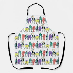 Tablier Motif coloré des boutons de chien