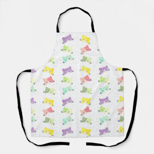 Tablier Motif coloré Happy Kittens