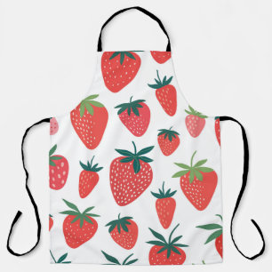 Tablier Motif continu fraise