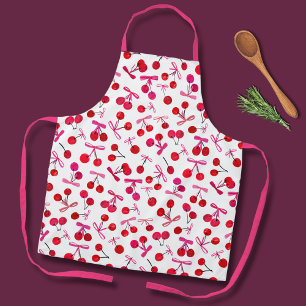 Tablier Motif Coquette Cherry & bow