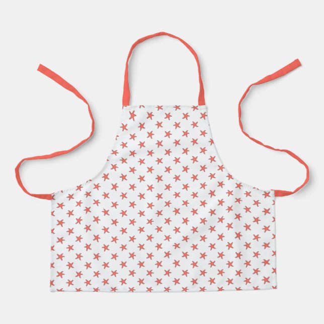 Tablier Motif Coral Starfish (Recto)