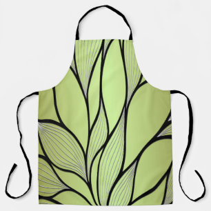 Tablier Motif Créatif Vert Olive
