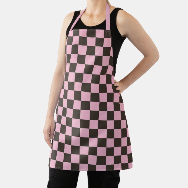 Tablier Motif damier fleur de cerisier (Insitu)