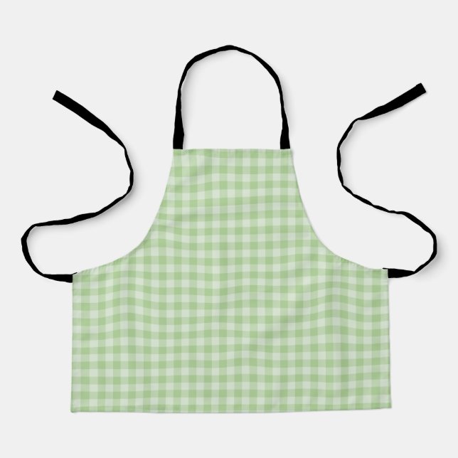 Tablier Motif damier vert (Recto)