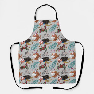 Tablier Motif d'animaux aquatiques   vie sous-marine en me