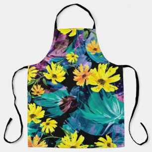 Tablier Motif d'aquarelle créatif et transparent des plant