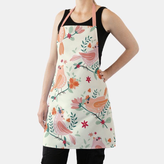 Tablier Motif d'aquarelle de printemps (Insitu)