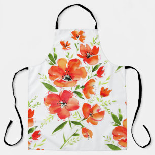 Tablier Motif d'aquarelle pour pâtés orange doux