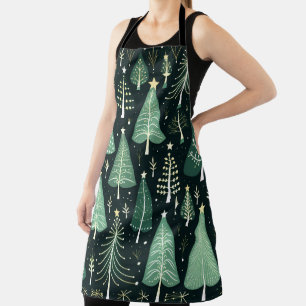 Tablier Motif d'arbre de Noël