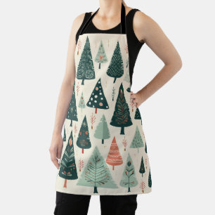 Tablier Motif d'arbre de Noël