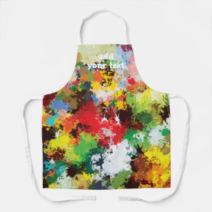 Tablier Motif d'art moderne Funny Paint Splash Texture