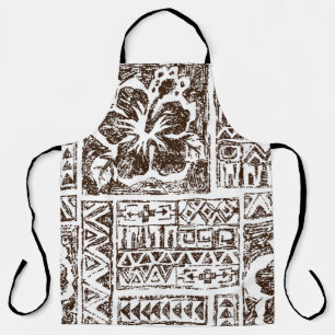 Tablier Motif d'art tropical autochtone hawaïen