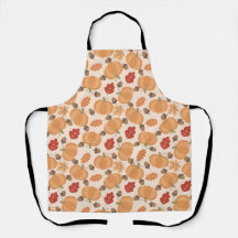 Motif d'automne avec citrouilles, glands et feuill