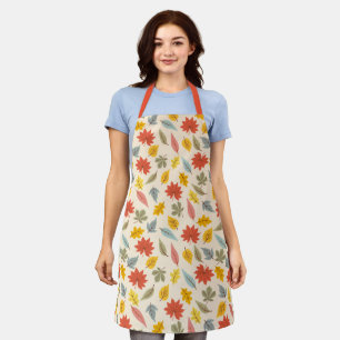 Tablier Motif d'automne feuille colorée