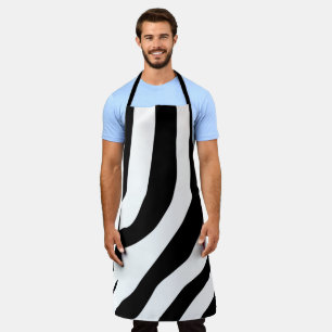 Tablier Motif de bandes d'impression Zebra