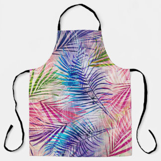 Tablier Motif de basculement Feuilles d'aquarelle Abstrait