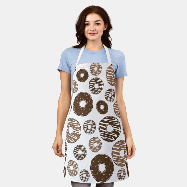 Tablier Motif de beignes, beignets de chocolat, beignets d (Porté)