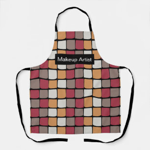Tablier Motif de blocs de couleur géométrique