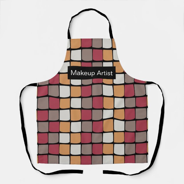 Tablier Motif de blocs de couleur géométrique (Recto)