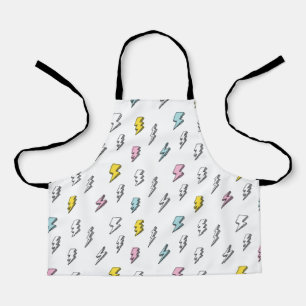 Tablier Motif de boulon de foudre à doodle mignon