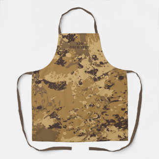 Tablier Motif de Camouflage Brown du désert