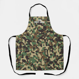 Tablier Motif de Camouflage Brown vert moderne