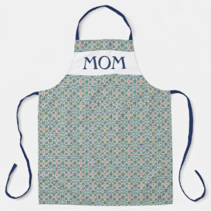 Tablier Motif de carreaux rose et bleu