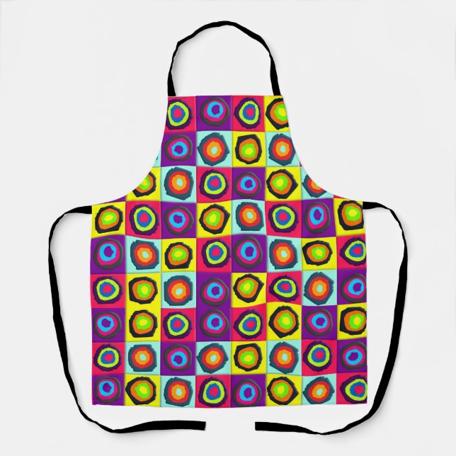 Tablier Motif de cercles colorés (Recto)
