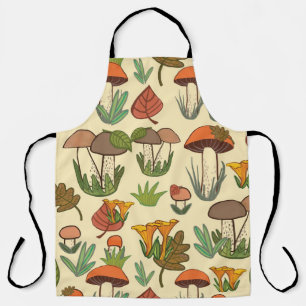 Tablier Motif de champignons. 