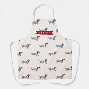 Tablier Motif de chien Dachshund mignon et chic personnali