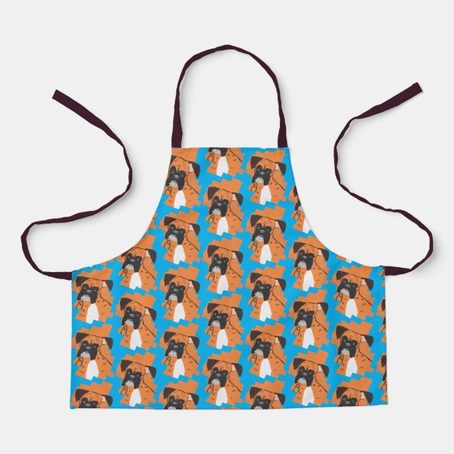 Tablier Motif de chien de boîte (Recto)