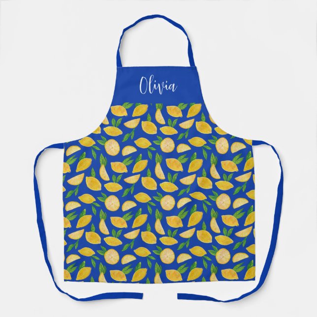 Tablier Motif de citron méditerranéen (Recto)