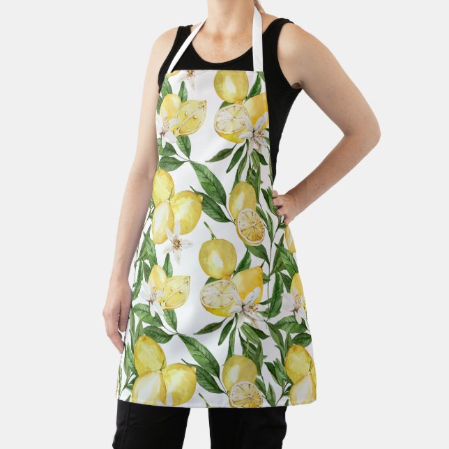 Tablier Motif de citrons et citrons d'été (Insitu)